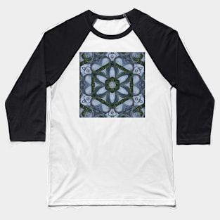 Abstract Sci-fi bio-tech Kaleidoscope pattern (Seamless) 2 Baseball T-Shirt